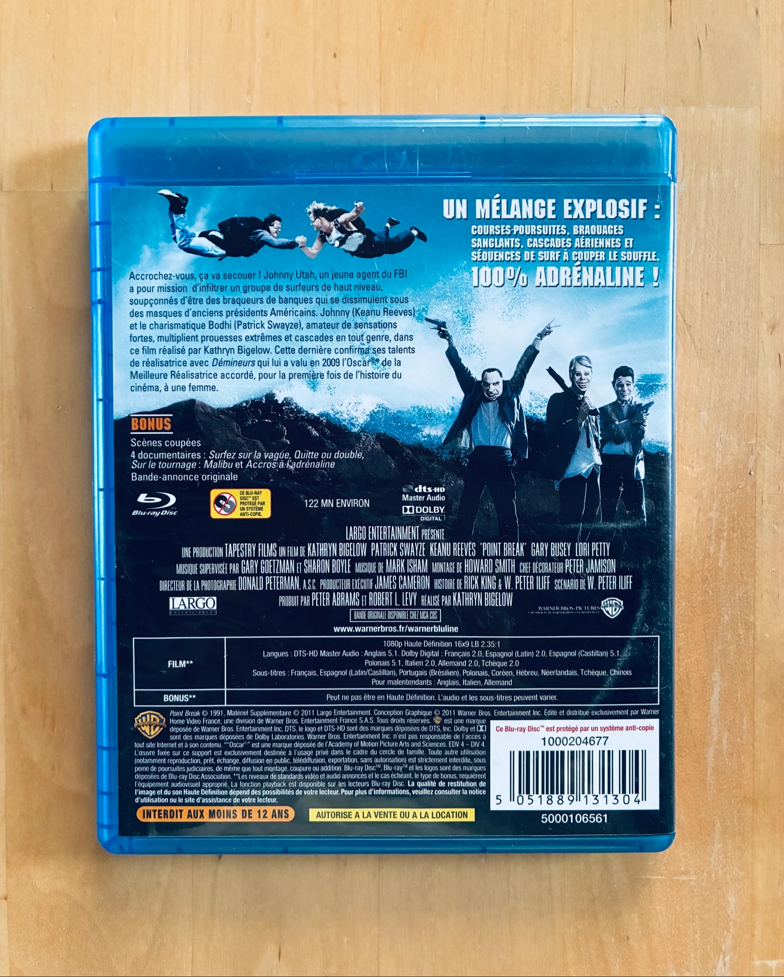 Blu-ray Point Break Patrick Swayze Keanu Reeves. – photo 3